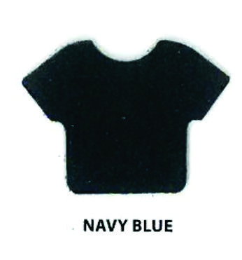 Siser HTV Vinyl Stripflock Navy 12"x15" Sheet